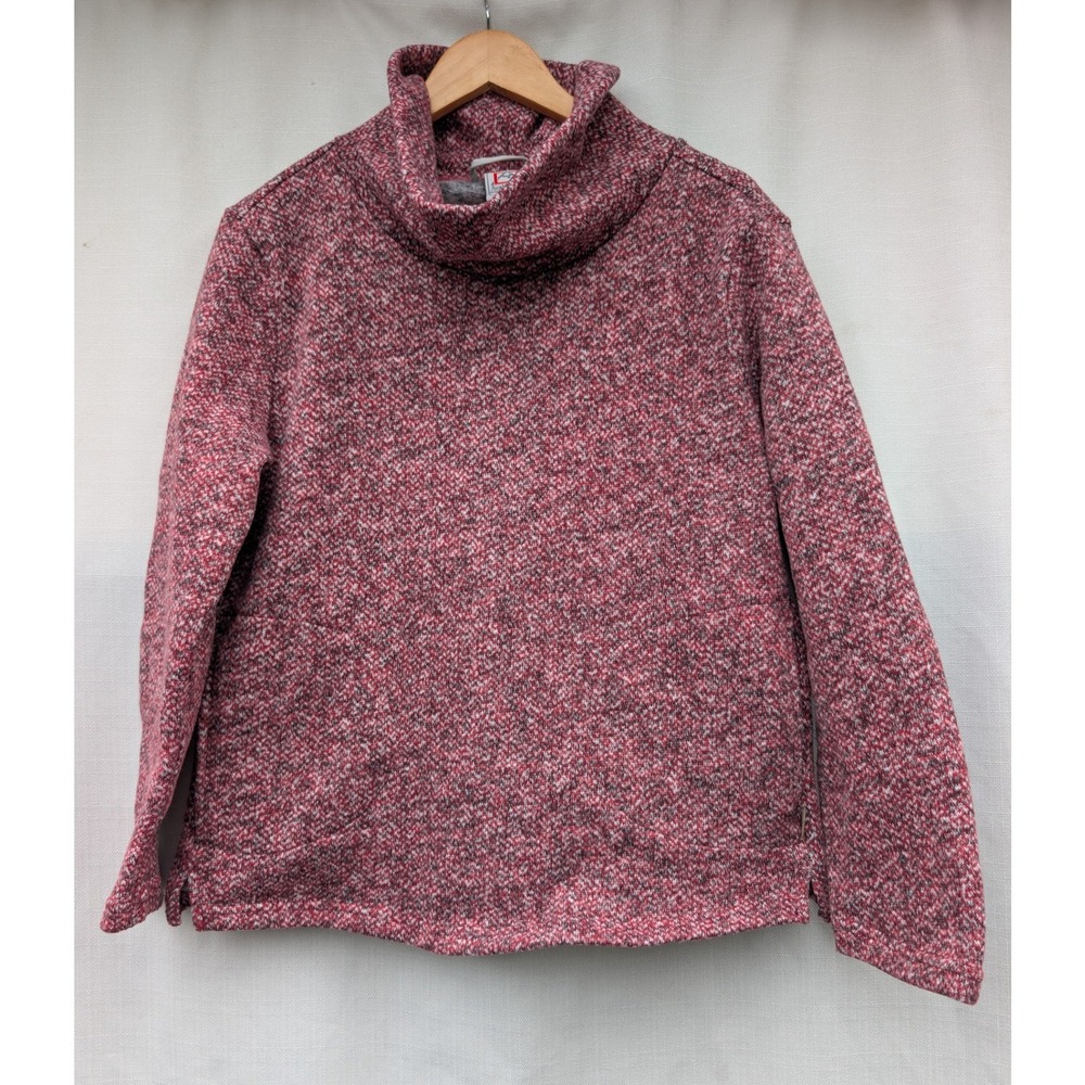 Avalanche Outdoor Supply Co‎ Womens Marled Cowl Neck Pullover Sweater Burgundy M